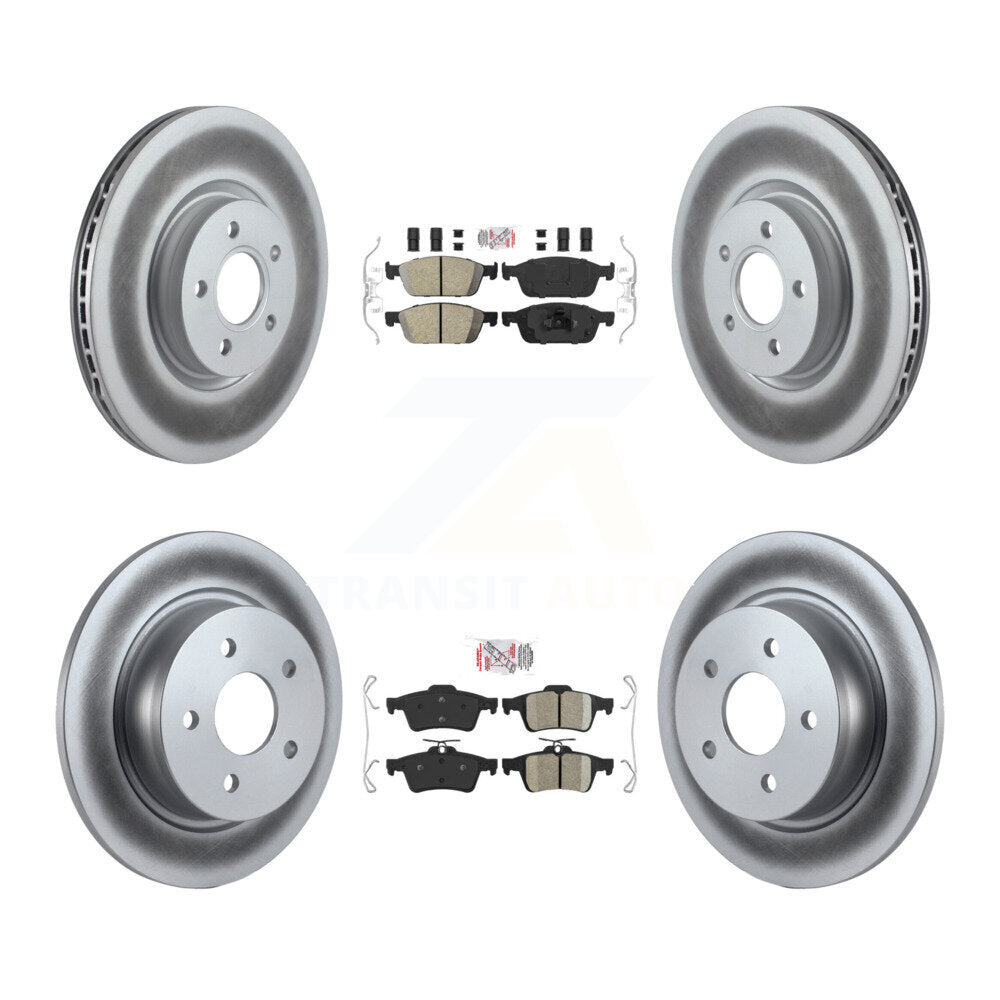 Kit de Rotor de frein à disque, revêtement de coussinets en céramique avant et arrière, pour Ford Escape Transit Connect