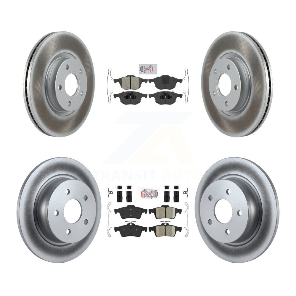 Kit de rotors de frein à revêtement en céramique, semi-métallique, avant et arrière, pour Ford Escape c-ma
