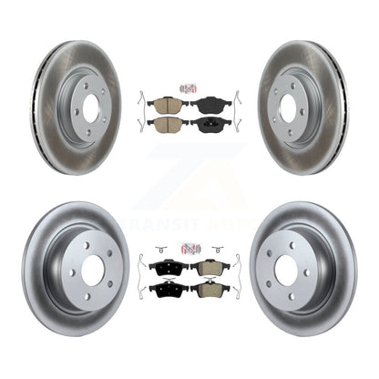 Kit de rotors de frein à revêtement semi-métallique avant et arrière en céramique, pour Ford Escape c-ma