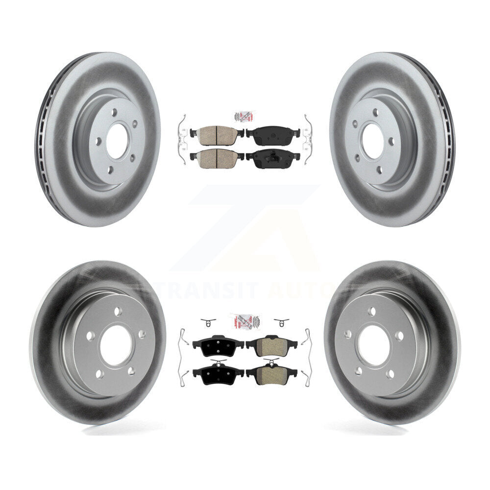 Kit de Rotor de frein à disque, revêtement de protection semi-métallique avant et arrière en céramique pour Ford Focus S
