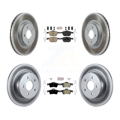 Kit de rotors de frein à revêtement semi-métallique avant et arrière en céramique, pour Ford Escape c-ma