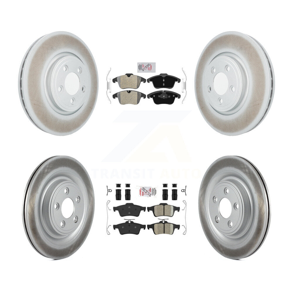 Kit de rotors de frein à revêtement en céramique, semi-métallique, avant et arrière, pour Jaguar XF XK Pla