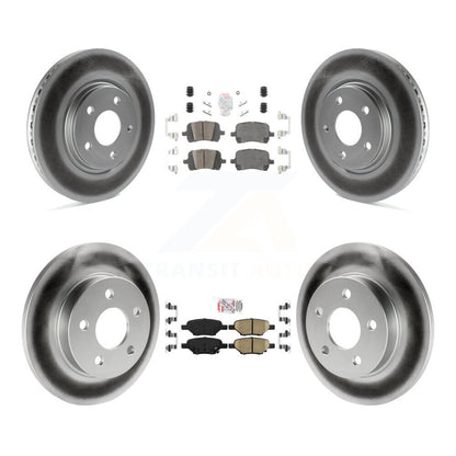 Kit de Rotor de frein enduit de plaquettes en céramique avant et arrière, pour Chevrolet Malibu Pontiac G5 G