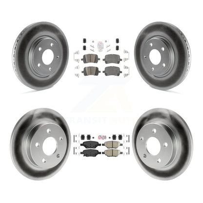 Kit de Rotor de frein enduit de plaquettes en céramique avant et arrière, pour Chevrolet Malibu Pontiac G5 G