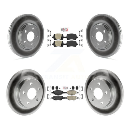 Kit de Rotor de frein enduit de plaquettes en céramique avant et arrière, pour Chevrolet Malibu Pontiac G5 G