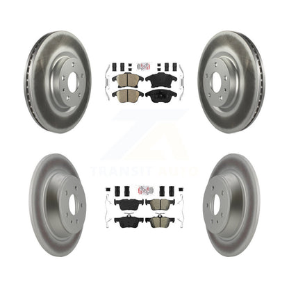 Kit de disques de frein avant et arrière semi-métalliques avec revêtement en céramique, pour Ford Fusion MK