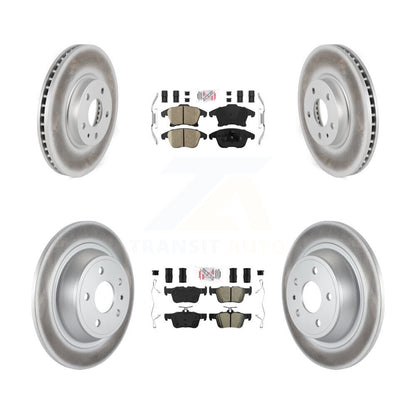 Kit de disques de frein avant et arrière semi-métalliques avec revêtement en céramique, pour Ford Fusion MK