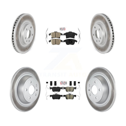 Kit de disques de frein avant et arrière semi-métalliques avec revêtement en céramique, pour Ford Fusion MK