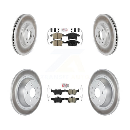 Kit de disques de frein avant et arrière semi-métalliques avec revêtement en céramique, pour Ford Fusion MK
