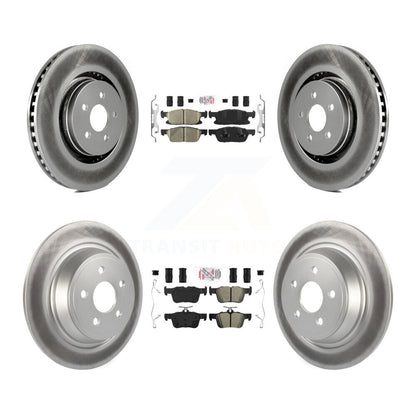 Kit de rotors de frein à revêtement semi-métallique avant et arrière en céramique pour Ford Edge Lincol