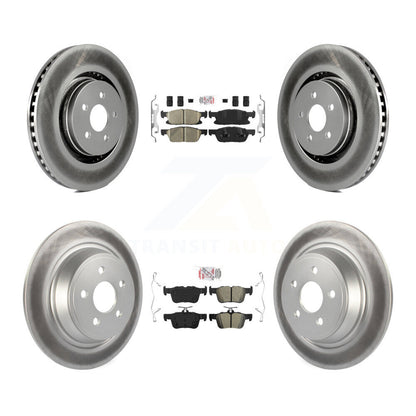 Kit de rotors de frein à revêtement semi-métallique avant et arrière en céramique pour Ford Edge Lincol