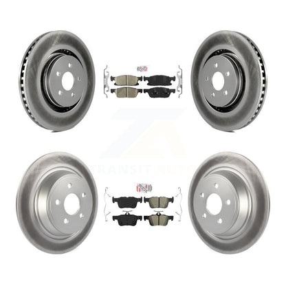 Kit de rotors de frein à revêtement semi-métallique avant et arrière en céramique pour Ford Edge Lincol