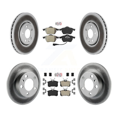Kit de plaquettes semi-métalliques avant et arrière et Rotor de frein à disque revêtu pour Volkswagen Beetl