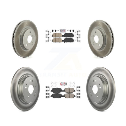 Kit de plaquettes en céramique avant et arrière et de rotors de frein à disque revêtus pour Honda CR-V