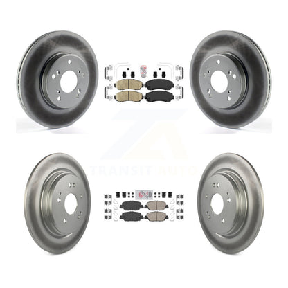 Kit de plaquettes en céramique avant et arrière et de rotors de frein à disque revêtus pour Honda CR-V