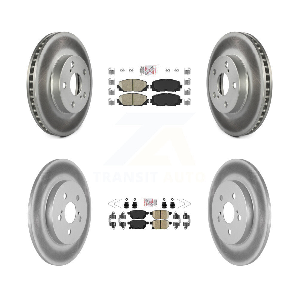 Kit de plaquettes en céramique avant et arrière et disques de frein enduits pour Lexus CT200h