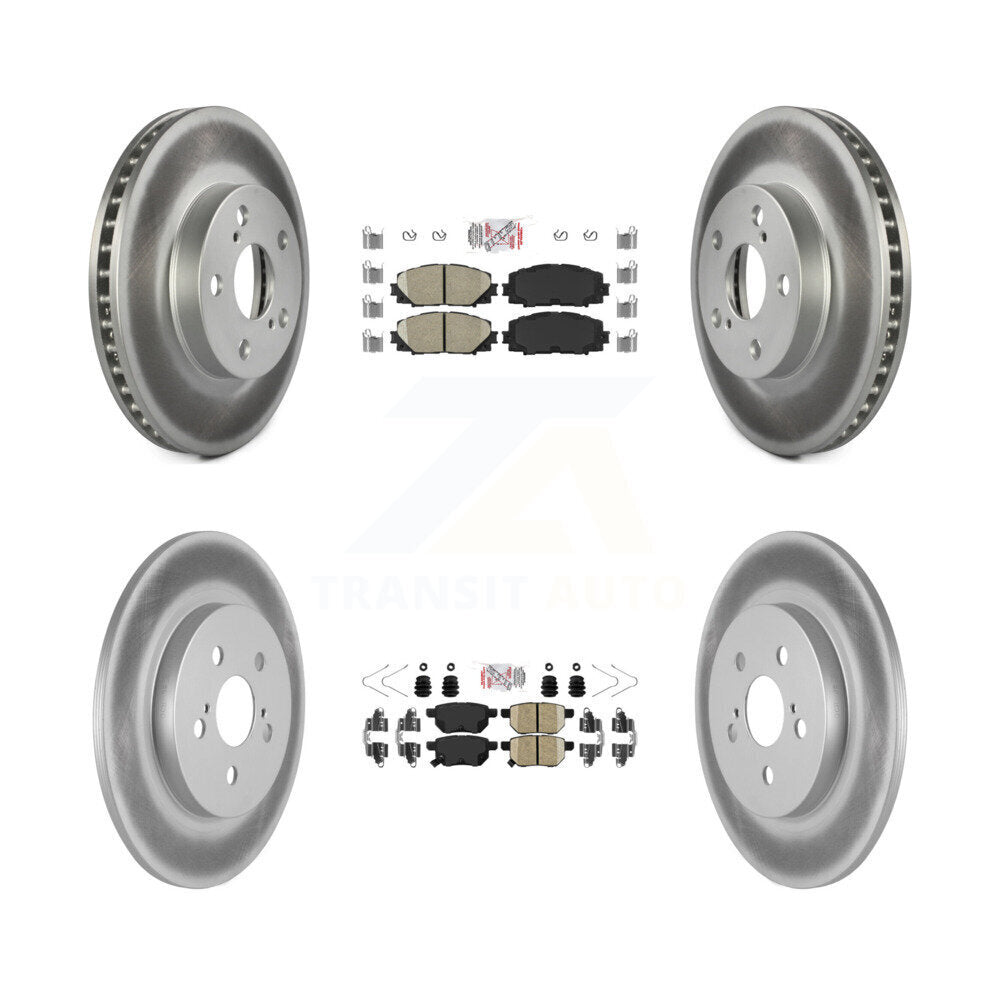 Kit de plaquettes en céramique avant et arrière et disques de frein enduits pour Lexus CT200h
