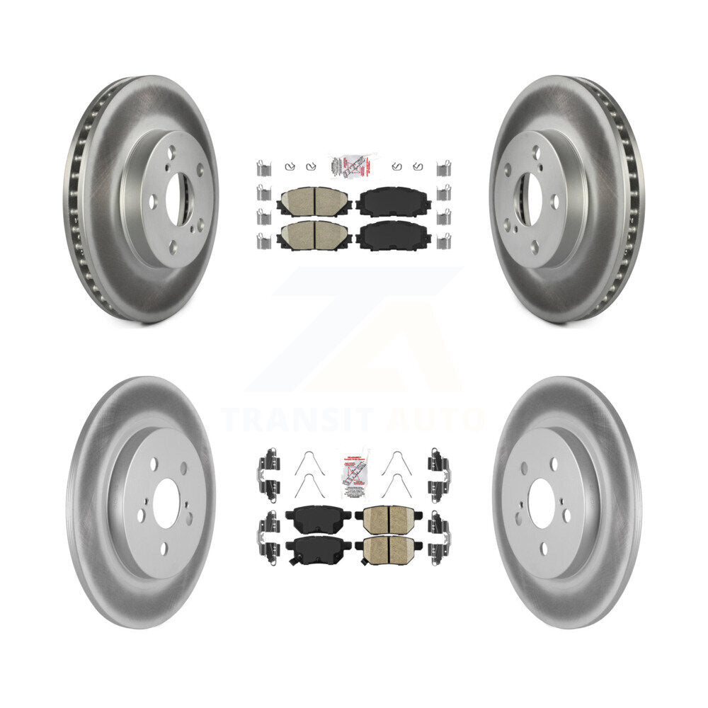 Kit de plaquettes en céramique avant et arrière et disques de frein enduits pour Lexus CT200h