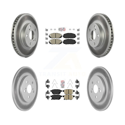 Kit de plaquettes en céramique avant et arrière et disques de frein enduits pour Lexus CT200h