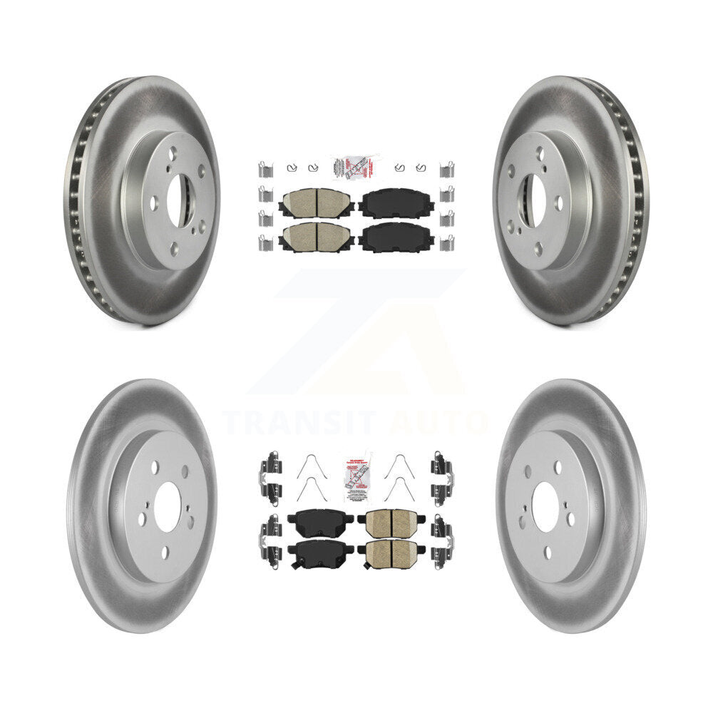 Kit de plaquettes en céramique avant et arrière et disques de frein enduits pour Lexus CT200h