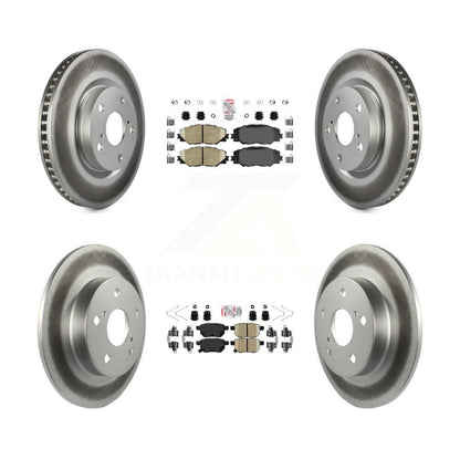 Kit de plaquettes en céramique avant et arrière et disques de frein à disque revêtus pour Scion tC 2011 – 2016