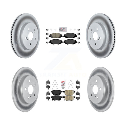 Kit de rotors de frein à disque recouverts de tampons en céramique avant et arrière, pour Toyota Corolla 2019 2.0