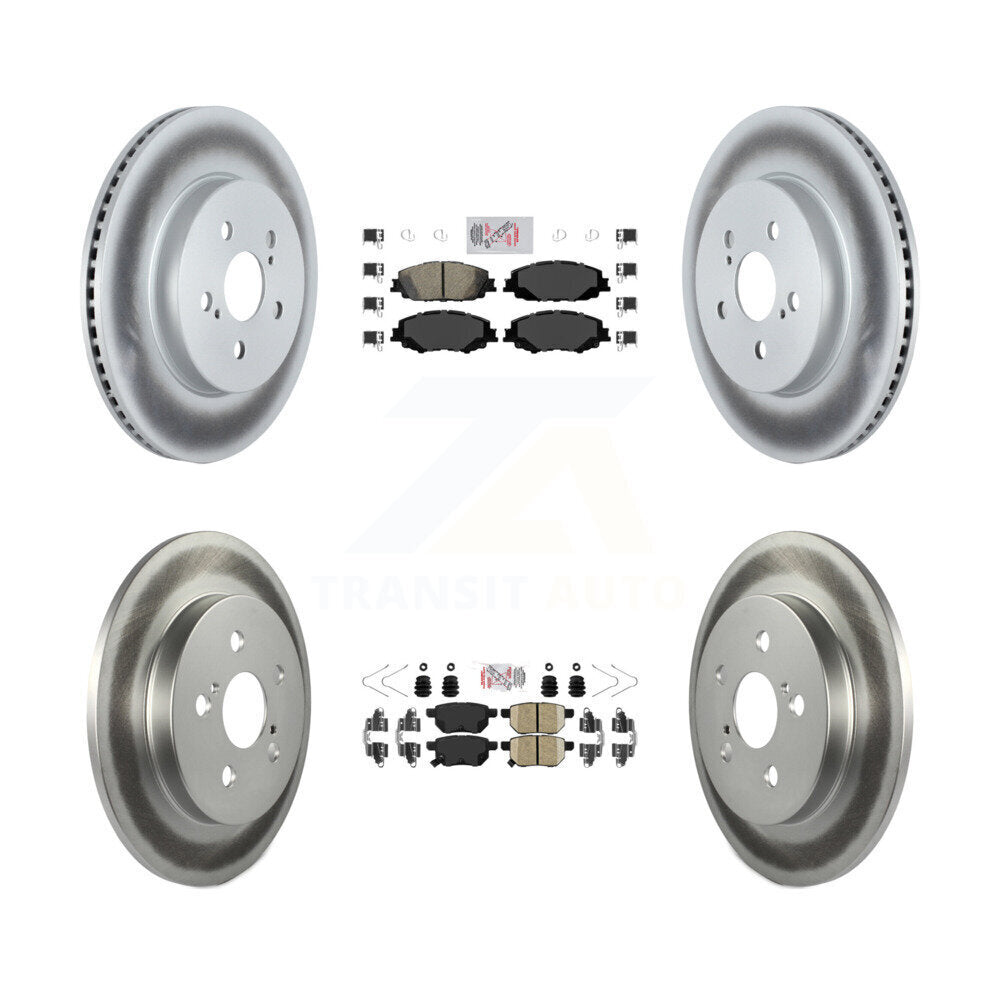 Kit de rotors de frein à disque en céramique avant et arrière, pour Toyota Corolla Prius Prim