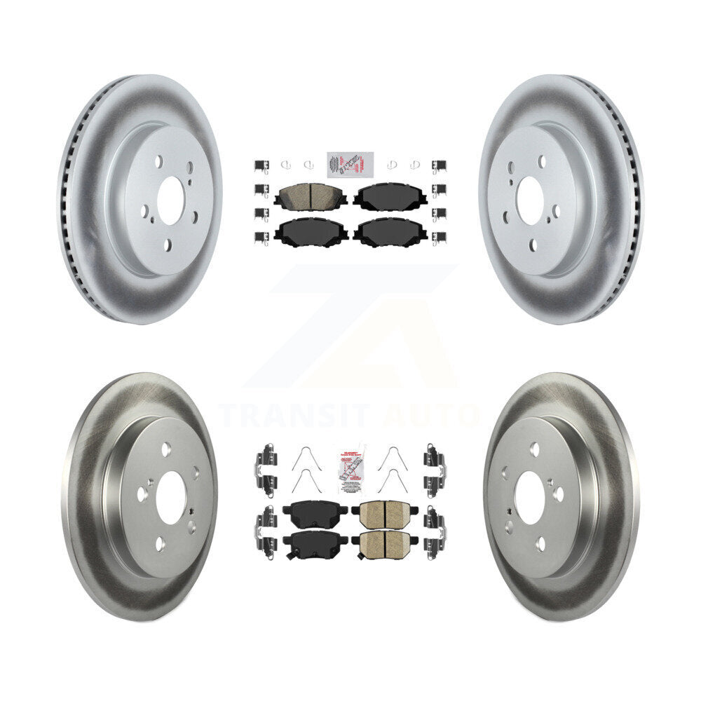 Kit de rotors de frein à disque en céramique avant et arrière, pour Toyota Corolla Prius Prim