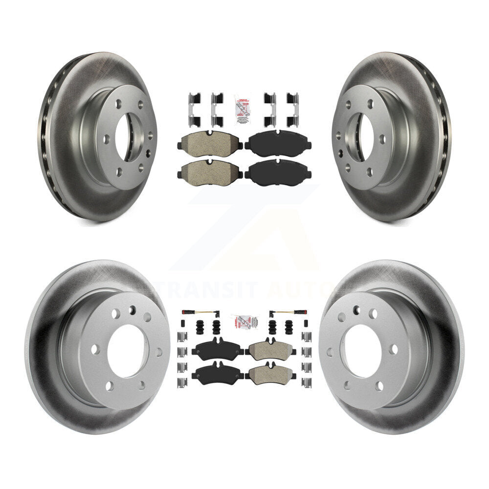 Kit de Rotor de frein à disque avec revêtement de tampons semi-métalliques avant et arrière, pour Sprinter 2500 Dodge