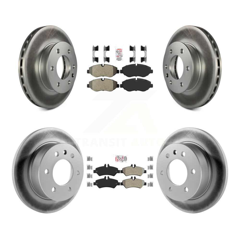 Kit de Rotor de frein à disque avec revêtement de tampons semi-métalliques avant et arrière, pour Sprinter 2500 Dodge