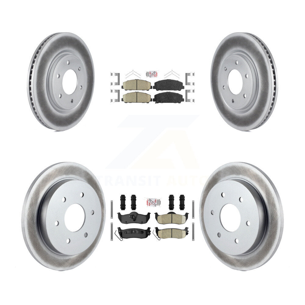 Kit de plaquettes en céramique avant et arrière et Rotor de frein revêtu, pour Nissan TITAN Armada INFINIT