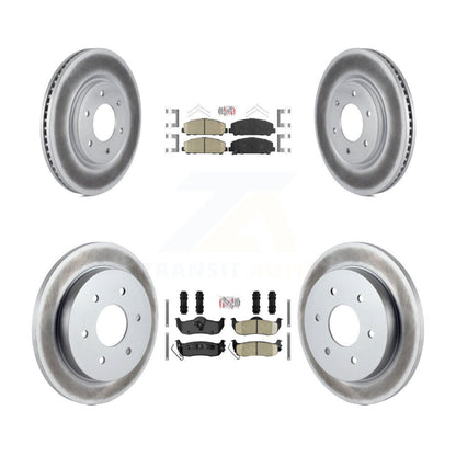 Kit de plaquettes en céramique avant et arrière et Rotor de frein revêtu, pour Nissan TITAN Armada INFINIT