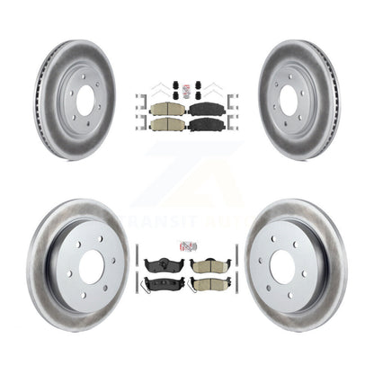 Kit de plaquettes en céramique avant et arrière et Rotor de frein revêtu, pour Nissan TITAN Armada INFINIT
