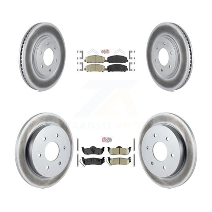 Kit de plaquettes en céramique avant et arrière et Rotor de frein revêtu, pour Nissan TITAN Armada INFINIT