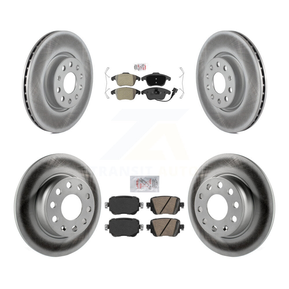 Kit de rotors de frein à revêtement en céramique, semi-métallique, avant et arrière, pour Volkswagen Passa