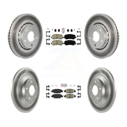 Kit de plaquettes en céramique avant et arrière et de rotors de frein à disque revêtus pour Mazda CX-5