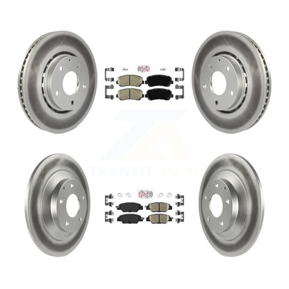 Kit de plaquettes en céramique avant et arrière et de rotors de frein à disque revêtus pour Mazda CX-5