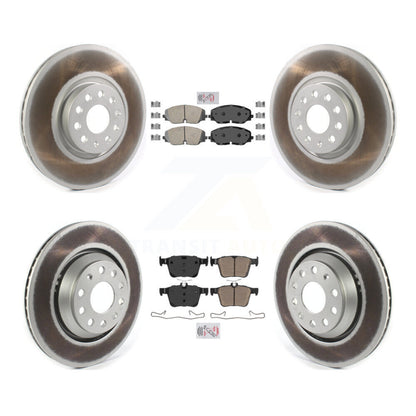 Kit de plaquettes en céramique avant et arrière et de rotors de frein à disque revêtus pour Volkswagen Atlas