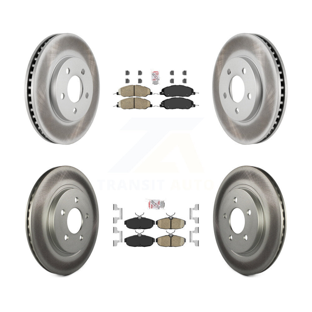 Kit de Rotor de frein à disque, revêtement de coussinets en céramique avant et arrière, pour Ford Mustang Bas 2005 – 2010