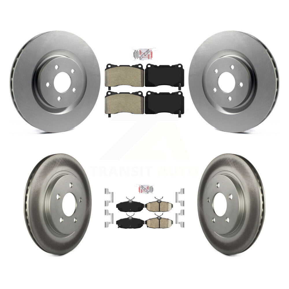Kit de rotors de frein à disque en céramique, semi-métallique, pour Ford Mustang, avant et arrière