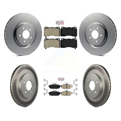 Kit de rotors de frein à disque en céramique, semi-métallique, pour Ford Mustang, avant et arrière