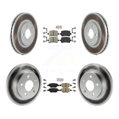 Kit de plaquettes en céramique avant et arrière et Rotors de frein à disque revêtus pour Chevrolet Malibu