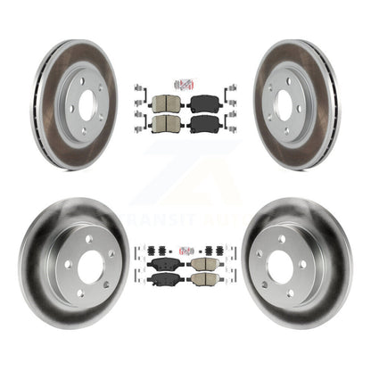Kit de plaquettes en céramique avant et arrière et Rotors de frein à disque revêtus pour Chevrolet Malibu