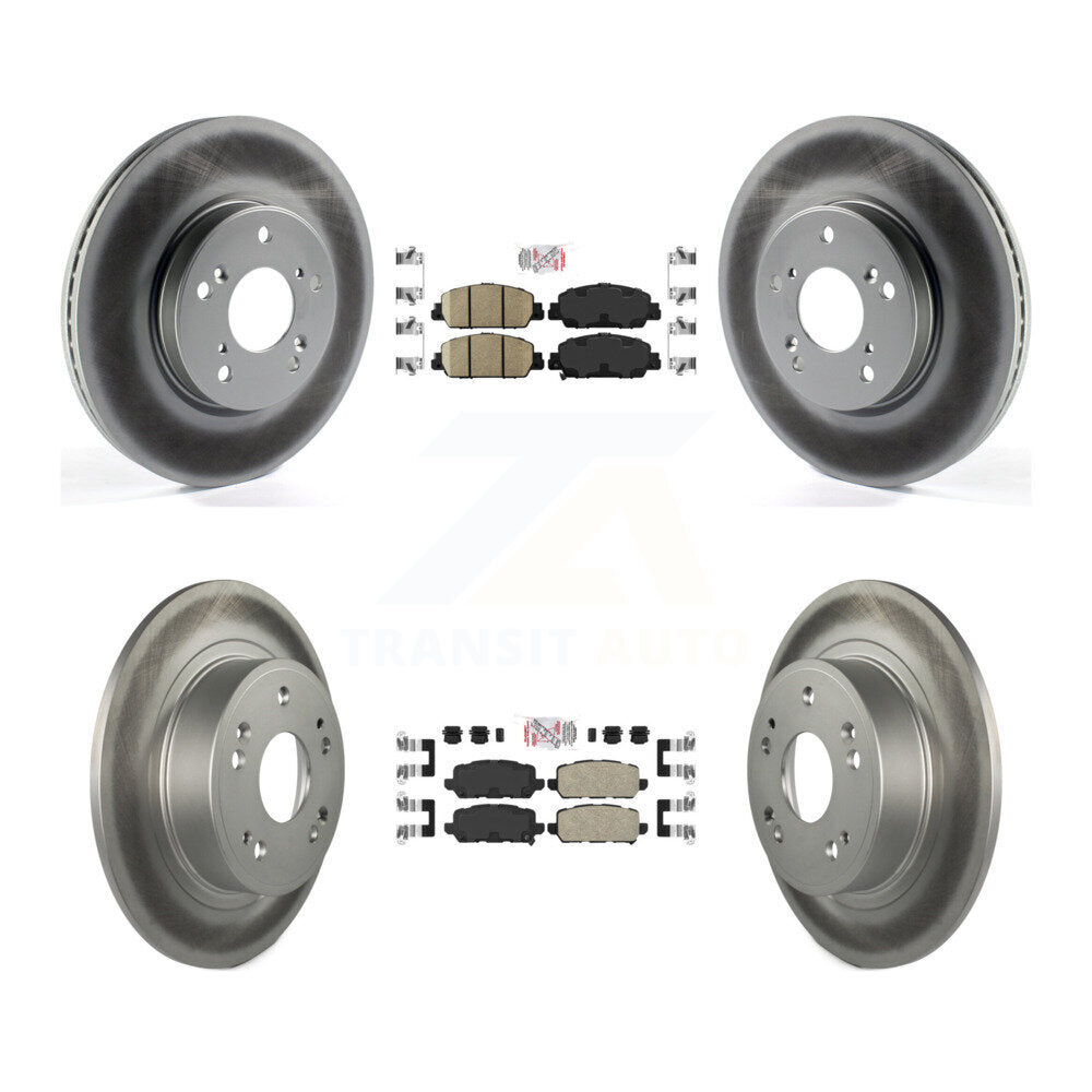 Kit de plaquettes en céramique avant et arrière et de disques de frein à disque revêtus pour Honda HR-2016 – 2022