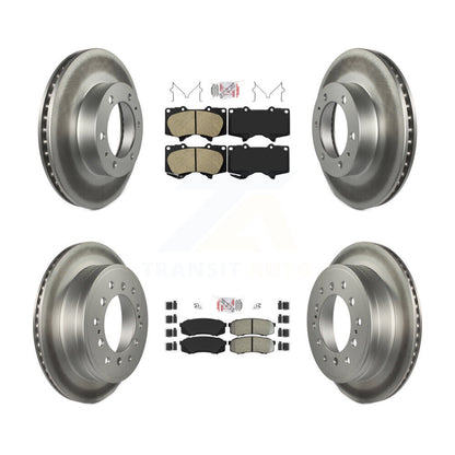 Kit de rotors de frein à revêtement semi-métallique, en céramique, avant et arrière, pour Toyota FJ Cruise