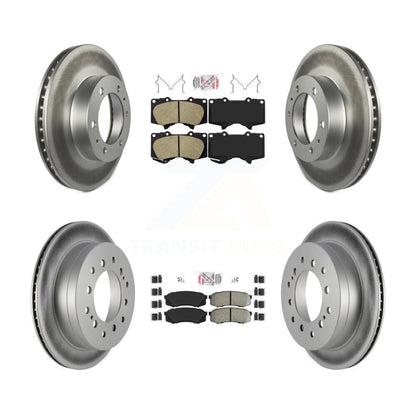 Kit de rotors de frein à revêtement semi-métallique avant et arrière en céramique pour Toyota 4Runner F