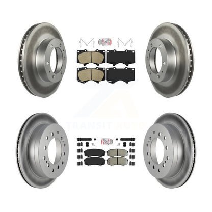 Kit de rotors de frein à revêtement semi-métallique avant et arrière en céramique pour Toyota 4Runner F