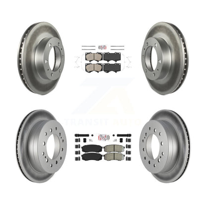 Kit de rotors de frein à revêtement semi-métallique avant et arrière en céramique pour Toyota 4Runner F