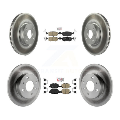 Kit de plaquettes en céramique avant et arrière et de rotors de frein à disque revêtus pour Fiat 500 KGA-10272