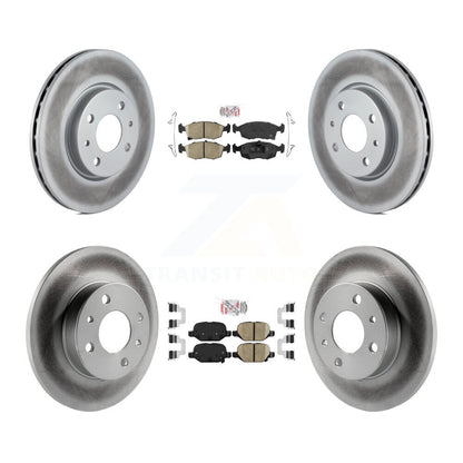 Kit de plaquettes en céramique avant et arrière et de rotors de frein à disque revêtus pour Fiat 500 KGA-10273